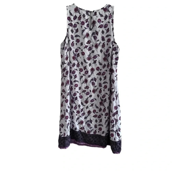 Maurices Floral Dress Shift Knee Length Sleeveless V-neck M - Picture 6 of 12